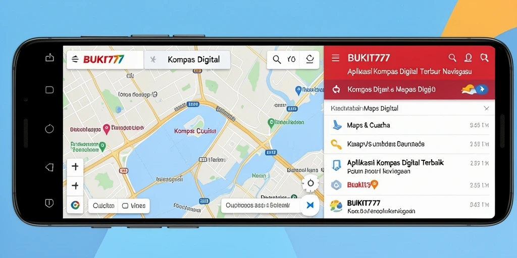 Tampilan antarmuka aplikasi Kompas Digital BUKIT777 yang sederhana dan fungsional.