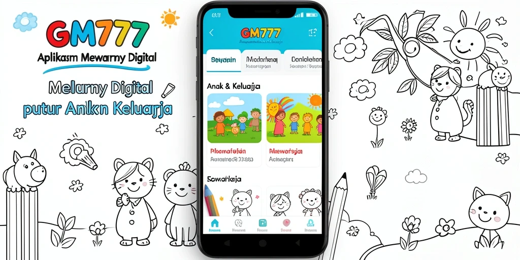 Antarmuka aplikasi GM777 yang menyenangkan dan intuitif.