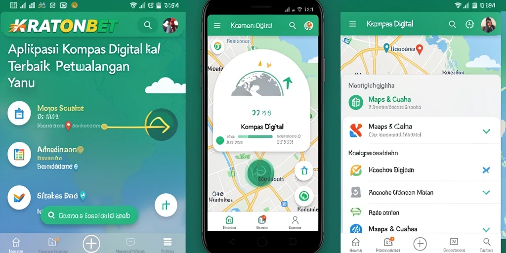 Antarmuka KRATONBET yang sederhana dan informatif untuk navigasi.