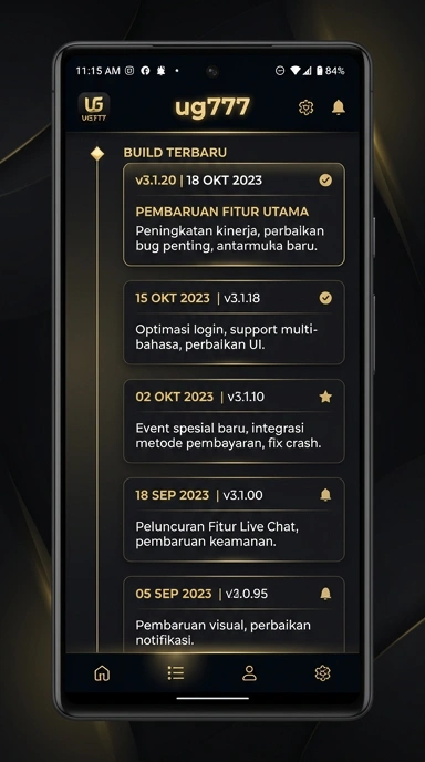 Riwayat Versi ug777 untuk Pengguna Android